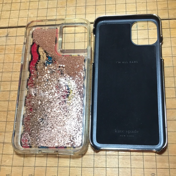 kate spade Silver Glitz 6.5”H iPhone 11 Pro Max GUC, Prabal Gurung Glitter Waves - Picture 13 of 13